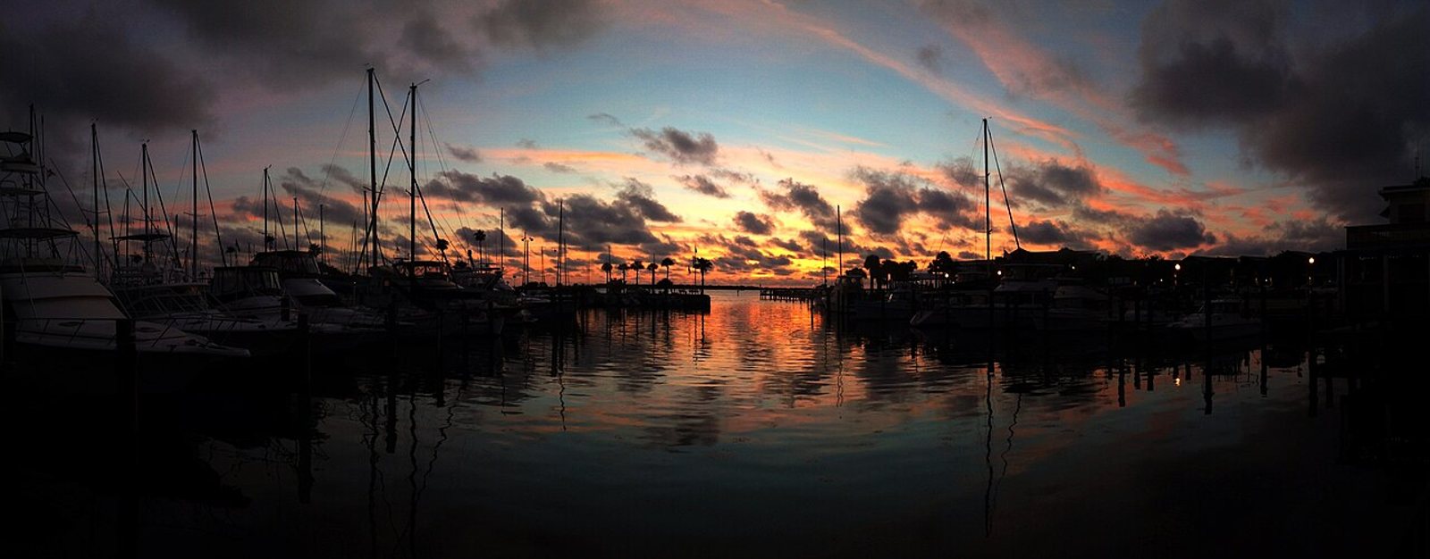 Golden hour over St. Joseph Sound from the Dunedin Causeway