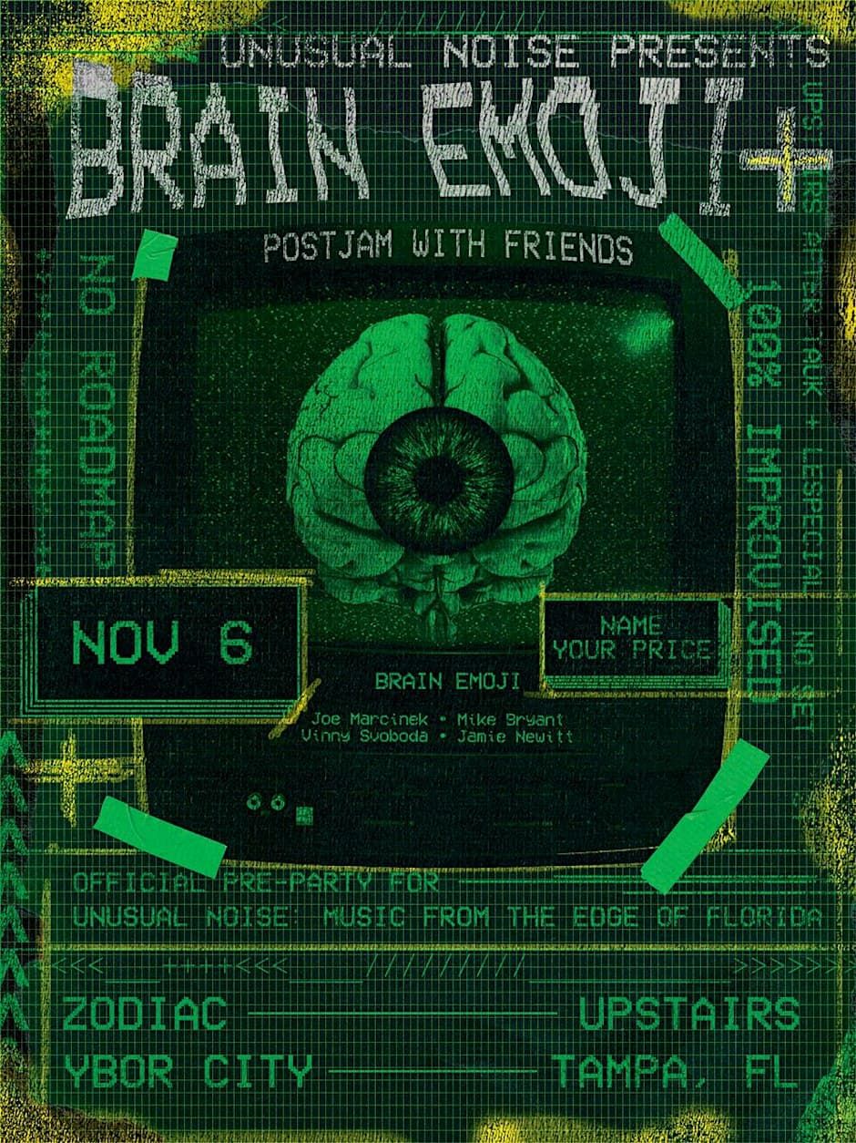 Brain Emoji+ upstairs at Zodiac