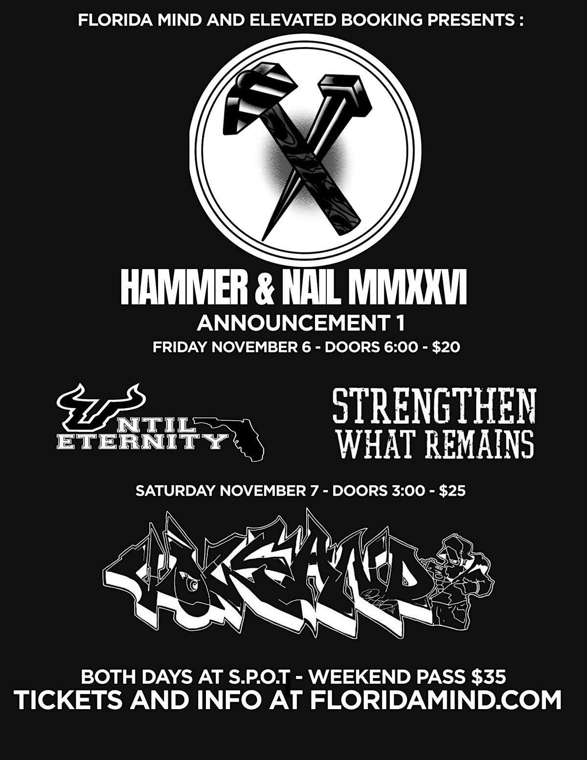 Hammer and Nail Weekend Pass