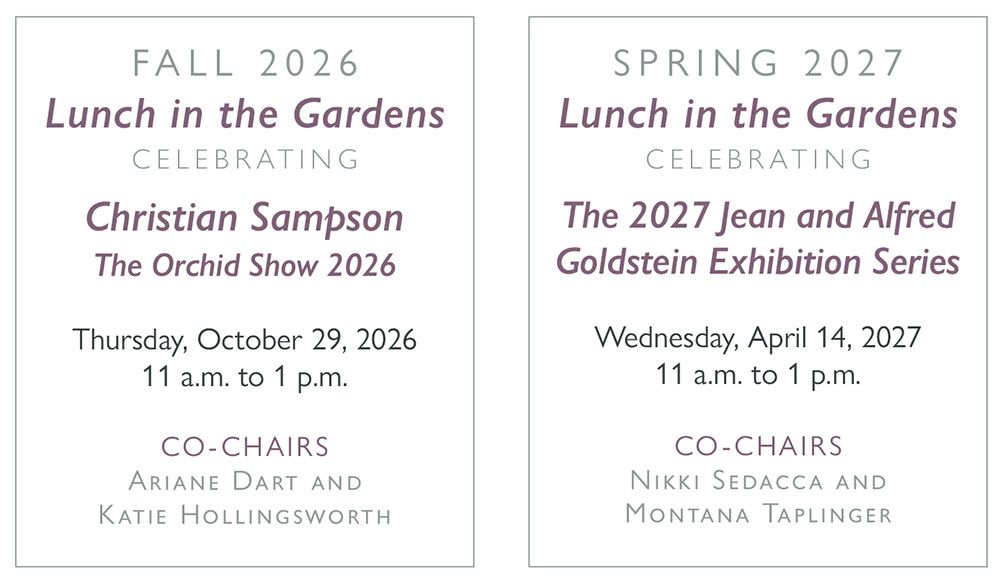 Lunch in the Gardens — Fall 2026