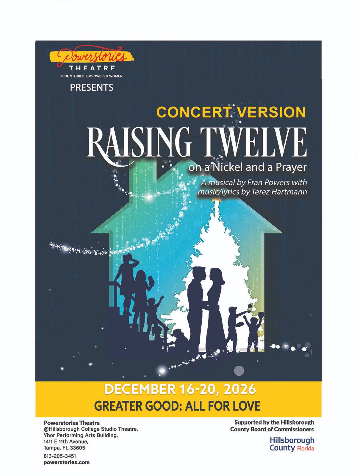 Raising Twelve on a Nickel and a Prayer (run Dec 16–20)