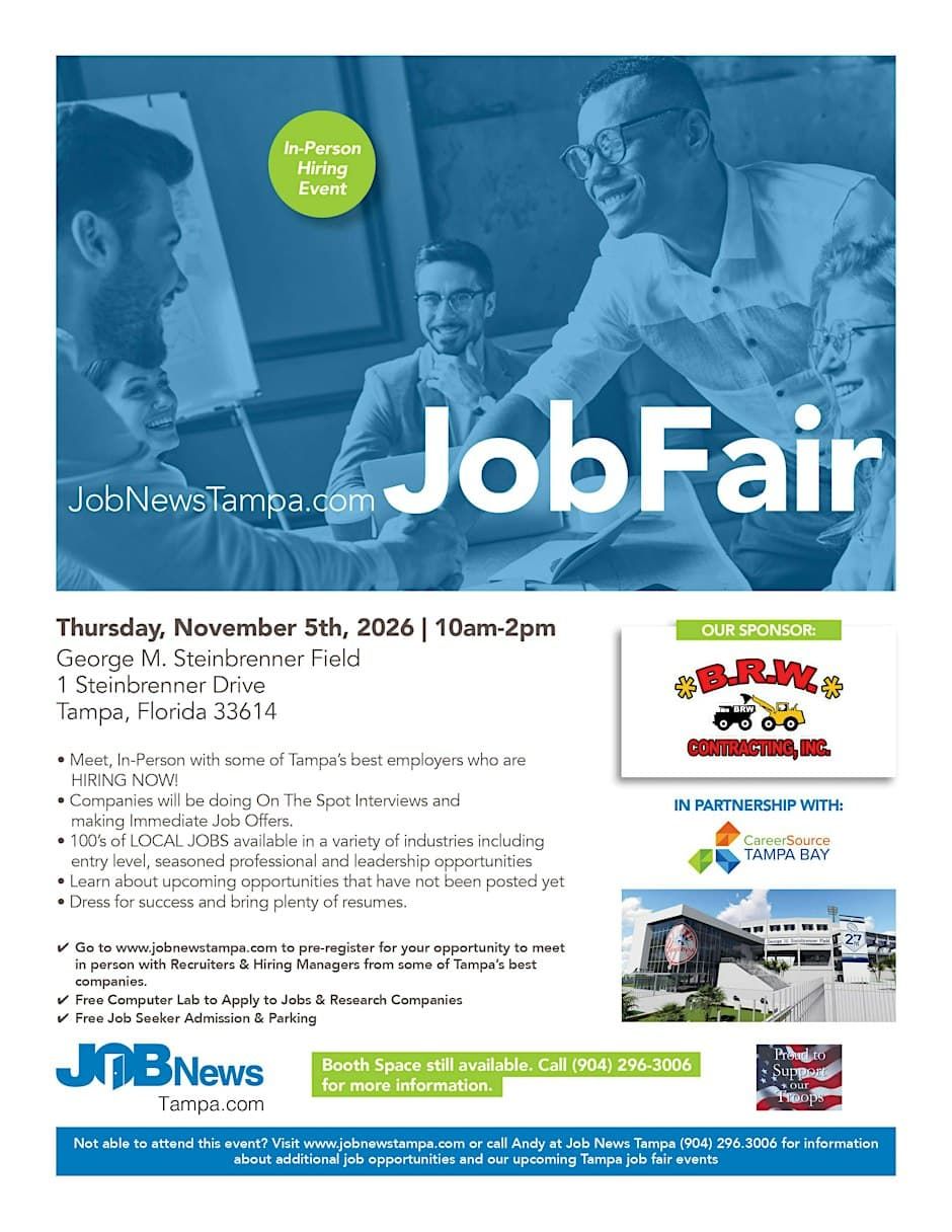 TAMPA JOB FAIR (20+ companies hiring)